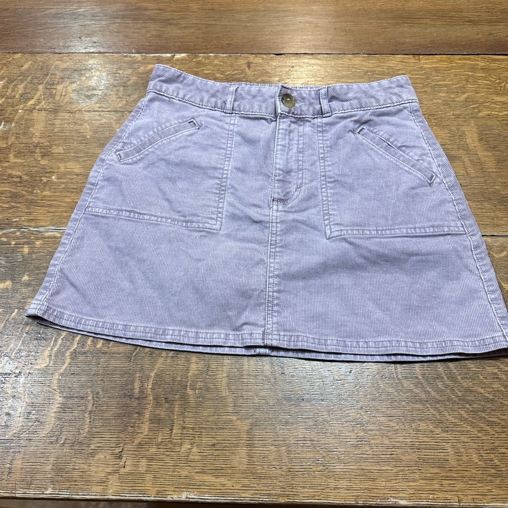 American Eagle Outfitters Light high‎ rise line Purple Mini Skirt sz 4. T